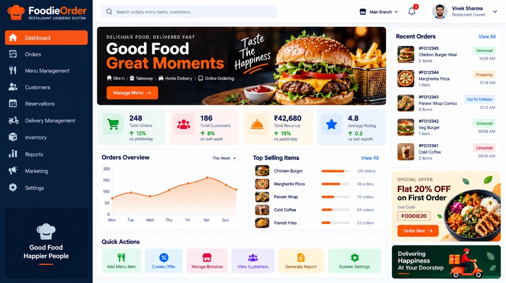 FoodieOrder System